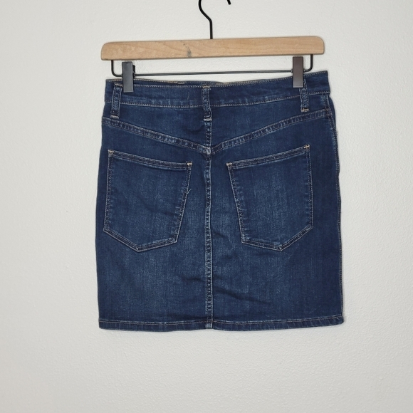 Free People Teagan Denim Mini Skirt Size 27 - Picture 5 of 7